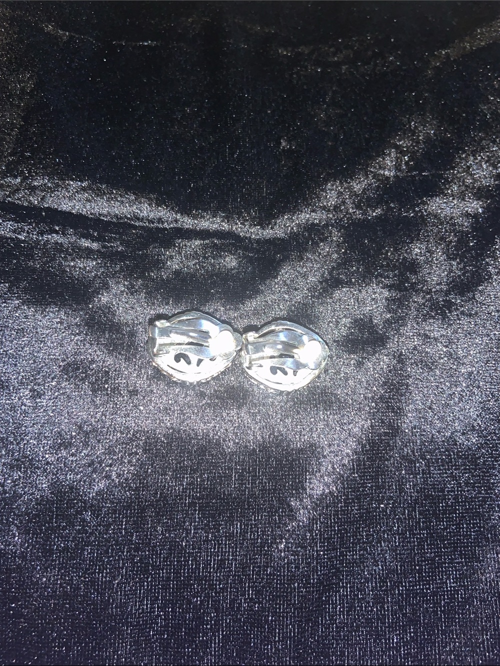 Sterling Silver Black Onyx Clip On Earrings - Picture 3 of 6